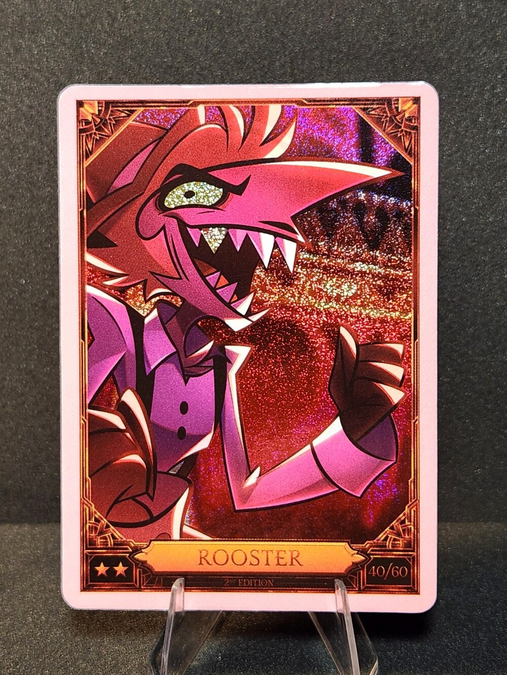 Rooster Foil Trading Card